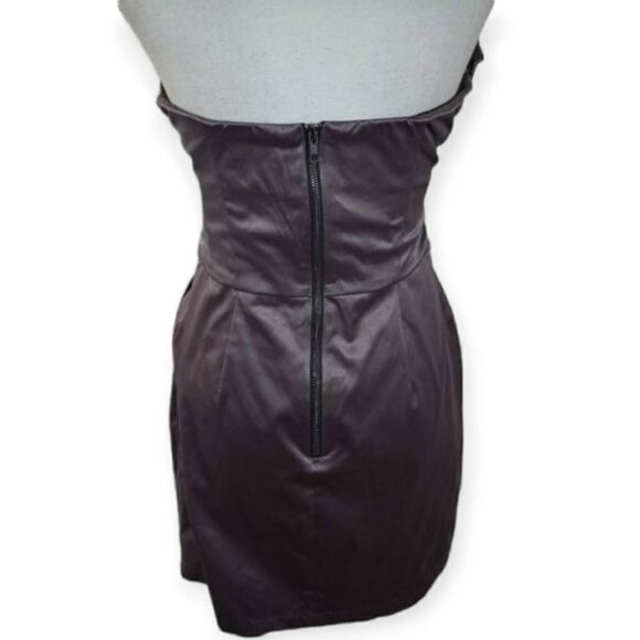 POMPOUS GIRLY PURPLE/GRAY STRAPLESS SATIN DRESS SZ.11 EUC. - Picture 5 of 7